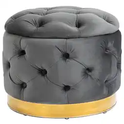 Netto Marken-Discount HOMCOM Aufbewahrungshocker Stoff, Metall, Schwamm, Pappelholz Angebot