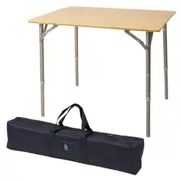 Netto Marken-Discount BO-CAMP Camping Gartentisch Klapptisch Falttisch Klappbar verstellbar Alu Bambus Größe: 60 x 80 cm Angebot
