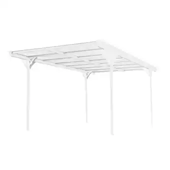 Netto Marken-Discount Westmann Aluminium Flachdach Carport Helsinki 15 m² weiss inkl. Regenrinne Angebot