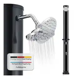 Netto Marken-Discount Juskys Solardusche Victoria 35 l – Gartendusche mit Regendusche – Schwarz Angebot