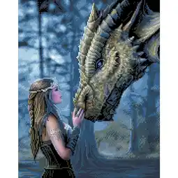 Netto Marken-Discount Crystal Art Anne Stokes Drachenmärchen 40x50 cm Angebot