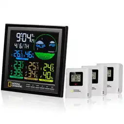 Netto Marken-Discount NATIONAL GEOGRAPHIC VA Farb-Wetterstation 4 Messbereiche, schwarz Angebot