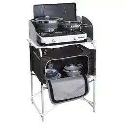 Netto Marken-Discount BRUNNER Camping Reise Küche Snack Basic Küchen Tisch Box Falt Schrank Windschutz Angebot