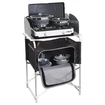 Netto Marken-Discount BRUNNER Camping Reise Küche Snack Basic Küchen Tisch Box Falt Schrank Windschutz Angebot