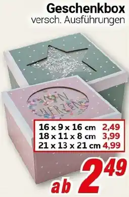 CENTERSHOP Geschenkbox Angebot