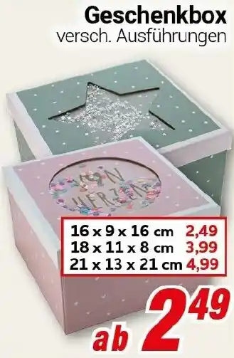 CENTERSHOP Geschenkbox Angebot