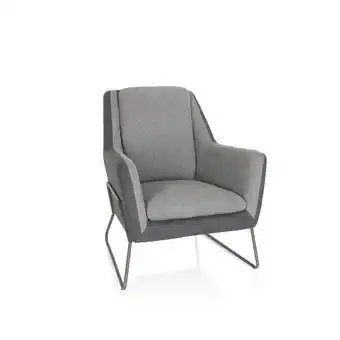 Netto Marken-Discount hjh OFFICE Polstersessel LAGUN Stoff mit Armlehnen Angebot