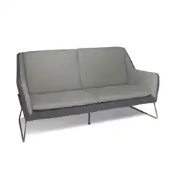 Netto Marken-Discount hjh OFFICE Lounge Sofa LAGUN Stoff mit Armlehnen Angebot