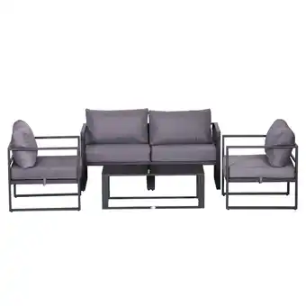 Netto Marken-Discount Outsunny Gartenmöbel-Set Aluminium, Polyester Angebot