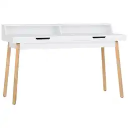 Netto Marken-Discount CLP Schreibtisch Eaton I Bürotisch mit 2 Schubladen und großer Arbeitsfläche I Moderner Holztisch Angebot