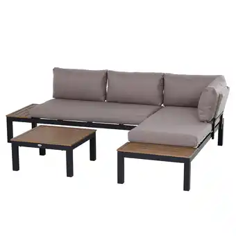 Netto Marken-Discount Outsunny Gartenmöbel-Set Aluminium, Polyester, Schaumstoff Angebot