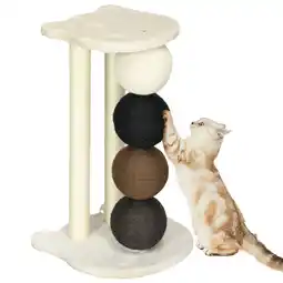 Netto Marken-Discount PawHut Kratzbaum Spanplatte der Klasse E1, Plüsch, Sisal Angebot