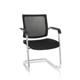 Netto Marken-Discount hjh OFFICE Freischwinger LEVIA V Stoff/Netzstoff Angebot