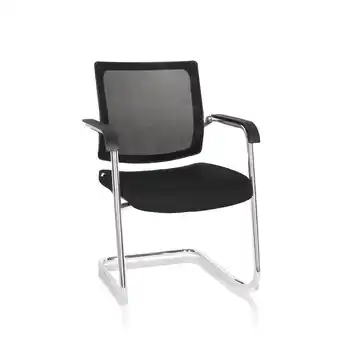 Netto Marken-Discount hjh OFFICE Freischwinger LEVIA V Stoff/Netzstoff Angebot