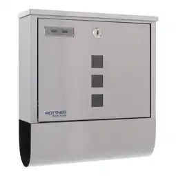 Netto Marken-Discount Rottner Edelstahlbriefkasten Costa silber Angebot