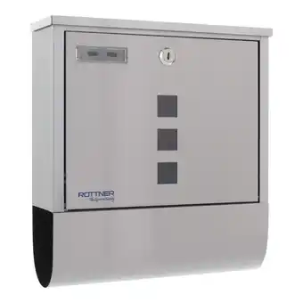 Netto Marken-Discount Rottner Edelstahlbriefkasten Costa silber Angebot