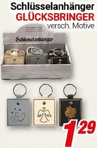 CENTERSHOP Schlüsselanhänger GLÜCKSBRINGER Angebot