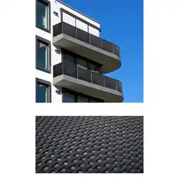 Netto Marken-Discount Polyrattan PVC Sichtschutz Matte 300x100 Balkon Zaun Windschutz anthrazit Angebot