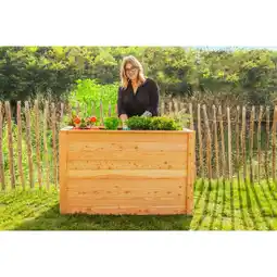 Netto Marken-Discount Westmann Hochbeet Lärche 130, 130x65x84 cm Angebot