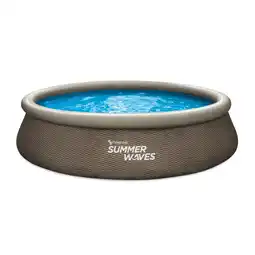 Netto Marken-Discount Summer Waves Quick Pool 396x84 cm, rattan braun Angebot