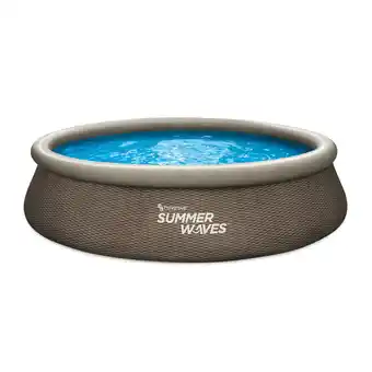Netto Marken-Discount Summer Waves Quick Pool 396x84 cm, rattan braun Angebot