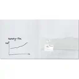 Netto Marken-Discount Sigel GL225 Glas Whiteboard Artverum super-weiß 200x100 cm Magnettafel Board Angebot