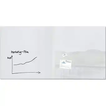 Netto Marken-Discount Sigel GL225 Glas Whiteboard Artverum super-weiß 200x100 cm Magnettafel Board Angebot