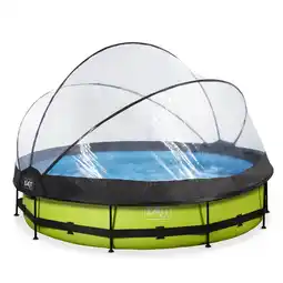 Netto Marken-Discount EXIT Lime Pool ø360x76cm mit Abdeckung und Filterpumpe - grün Angebot