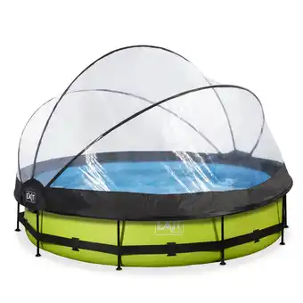 Netto Marken-Discount EXIT Lime Pool ø360x76cm mit Abdeckung und Filterpumpe - grün Angebot