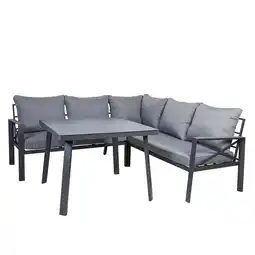 Netto Marken-Discount Greemotion Lounge-Set Amsterdam, Stahl, grau Angebot