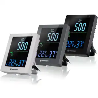 Netto Marken-Discount BRESSER CO2-Luftqualitätsmonitor Smile mit CO2-Ampel Farbe: grau Angebot