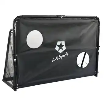 Netto Marken-Discount L.A. Sports 2-in-1 Torschusswand Champion Fußball-Tor mit Netz & Torwand Angebot
