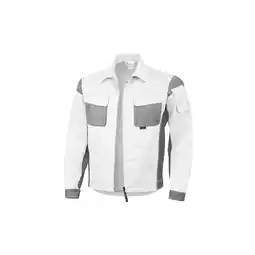 Netto Marken-Discount QUALITEX HIGH QUALITY WORKWEAR Bundjacke PRO weiß/grau Damen: 50 Herren: XL Angebot