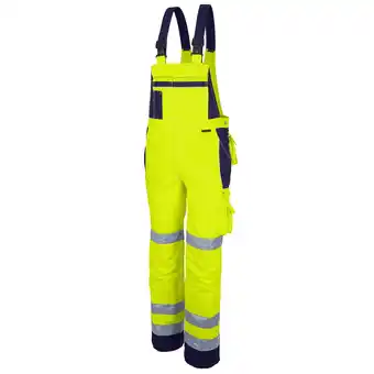 Netto Marken-Discount QUALITEX HIGH QUALITY WORKWEAR Latzhose PRO WS warngelb/marine Damen: 36 Herren: 42 Angebot