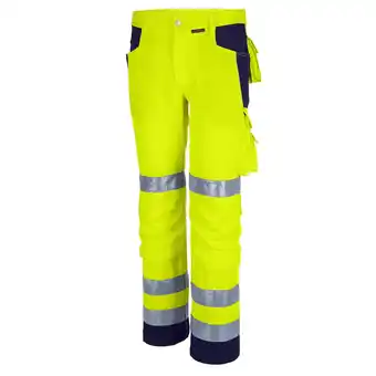 Netto Marken-Discount QUALITEX HIGH QUALITY WORKWEAR Bundhose PRO WS warngelb/marine Herren: 27 Angebot