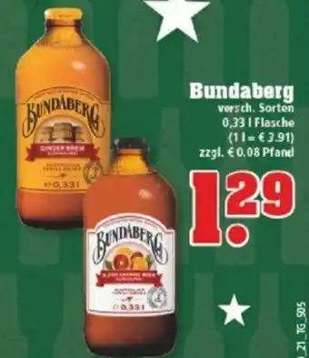 trinkgut Bundaberg 0.33 L Flasche Angebot