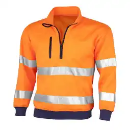 Netto Marken-Discount QUALITEX HIGH QUALITY WORKWEAR Sweatshirt signal warnorange Damen: 68 Herren: 6XL Angebot