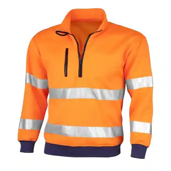 Netto Marken-Discount QUALITEX HIGH QUALITY WORKWEAR Sweatshirt signal warnorange Damen: 68 Herren: 6XL Angebot