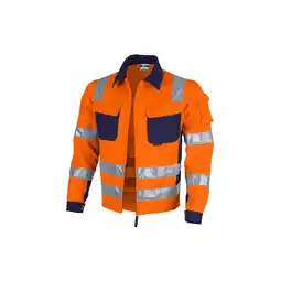 Netto Marken-Discount QUALITEX HIGH QUALITY WORKWEAR Bundjacke PRO WS warnorange/marine Damen: 50 Herren: XL Angebot