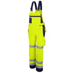 Netto Marken-Discount QUALITEX HIGH QUALITY WORKWEAR Latzhose PRO WS warngelb/marine Damen: 60 Herren: 66 Angebot