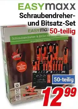 CENTERSHOP EASYmaxx Schraubendreher- und Bitsatz-Set Angebot