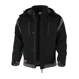 Netto Marken-Discount QUALITEX HIGH QUALITY WORKWEAR Softshelljacke PRO Winter schwarz/grau Damen: 56 Herren: 3XL Angebot
