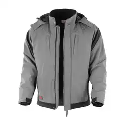 Netto Marken-Discount QUALITEX HIGH QUALITY WORKWEAR Softshelljacke PRO Winter grau/schwarz Damen: 60 Herren: 4XL Angebot