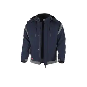 Netto Marken-Discount QUALITEX HIGH QUALITY WORKWEAR Softshelljacke PRO Winter marine/grau Damen: 32 Herren: XS Angebot