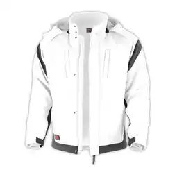 Netto Marken-Discount QUALITEX HIGH QUALITY WORKWEAR Softshelljacke PRO Winter weiß/grau Damen: 32 Herren: XS Angebot