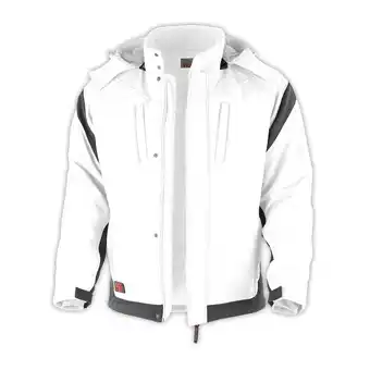 Netto Marken-Discount QUALITEX HIGH QUALITY WORKWEAR Softshelljacke PRO Winter weiß/grau Damen: 32 Herren: XS Angebot