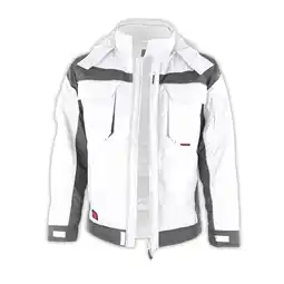 Netto Marken-Discount QUALITEX HIGH QUALITY WORKWEAR Winterjacke PRO Winter weiß/grau Damen: 56 Herren: 3XL Angebot