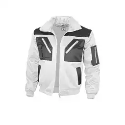 Netto Marken-Discount QUALITEX HIGH QUALITY WORKWEAR Pilotenjacke pilotenjacke weiß/grau Damen: 48 Herren: XL Angebot