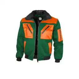 Netto Marken-Discount QUALITEX HIGH QUALITY WORKWEAR Pilotenjacke pilotenjacke grün/orange Damen: 60 Herren: 4XL Angebot