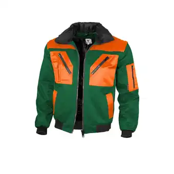 Netto Marken-Discount QUALITEX HIGH QUALITY WORKWEAR Pilotenjacke pilotenjacke grün/orange Damen: 60 Herren: 4XL Angebot